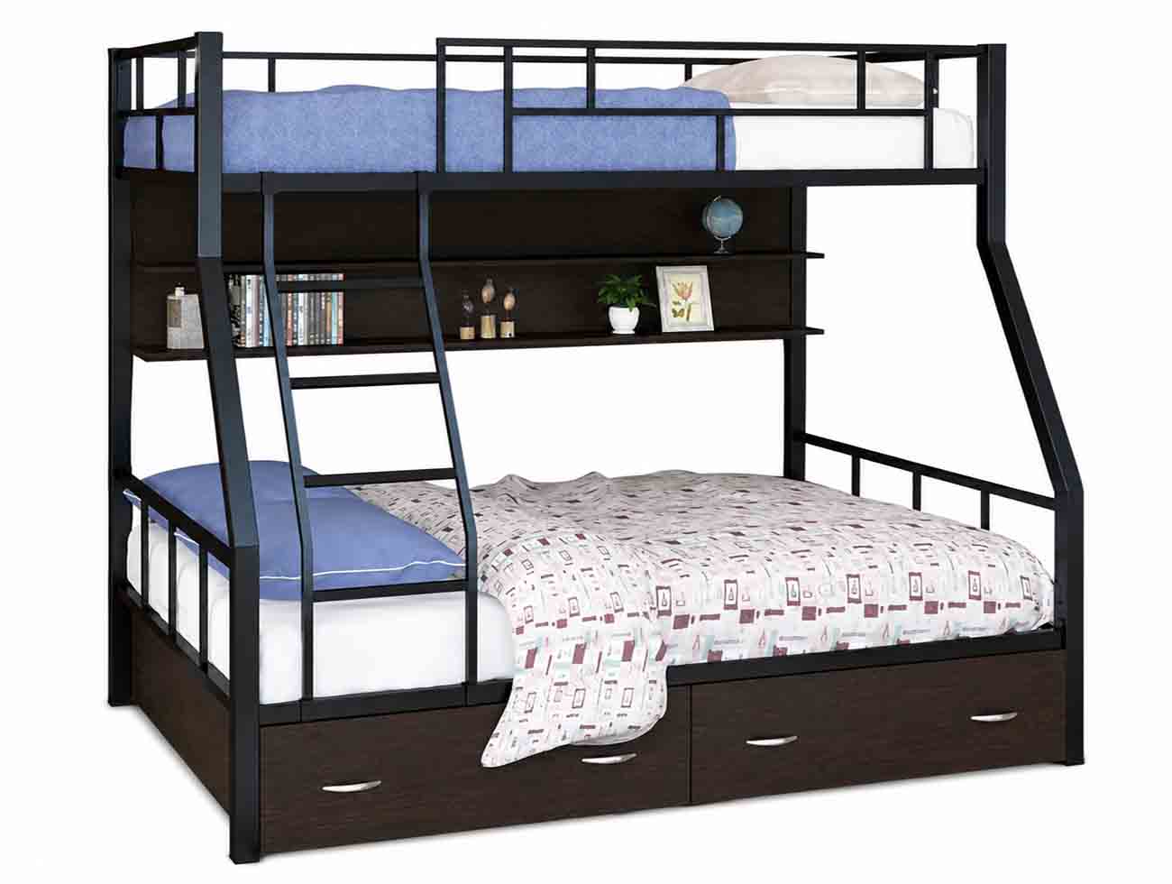 تخت دوطبقه یک نفره و دو نفره متصل فلزی S1500